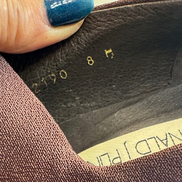 Like New Donald J. Pliner Dark Brown Women's Loafers - Picture 5 of 11